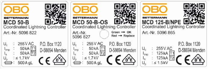 УЗИП серии MCD производства ОБО Беттерманн представляют собой комбинированные молниезащитные разрядники закрытого типа. 