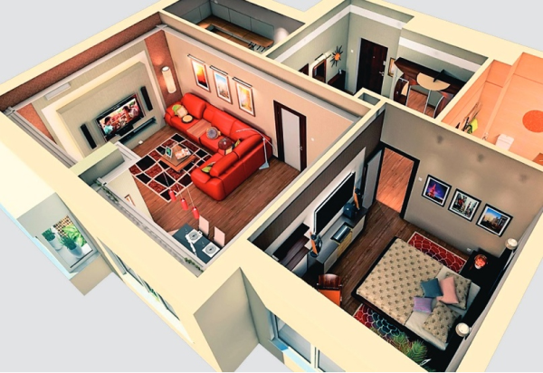 Оптимальная электрическая схема для двухкомнатной квартиры (Превью)