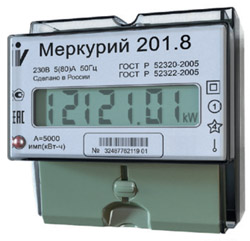 Счетчики электроэнергии Меркурий 201.7 и 201.8 производства Инкотекс появились в ЭТМ (Превью)