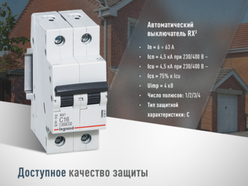 Автоматические выключатели серии RX3 бренда Legrand (Превью)
